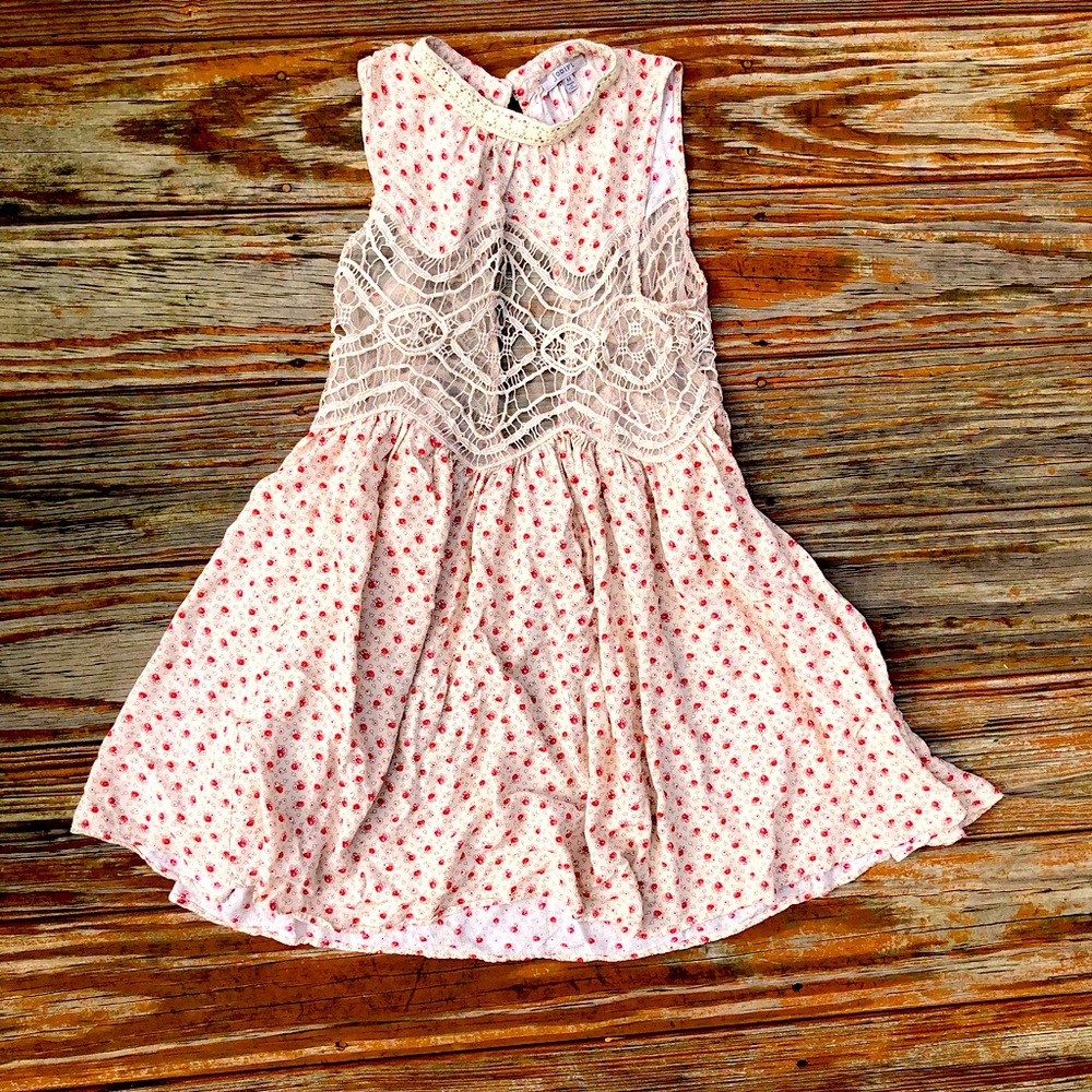 JODIFL Medium Vintage Lace Dress for Spring and Summer